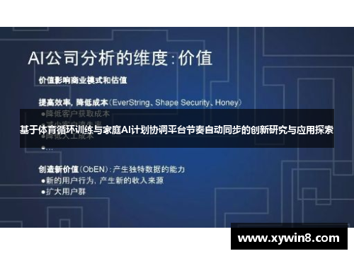 基于体育循环训练与家庭AI计划协调平台节奏自动同步的创新研究与应用探索